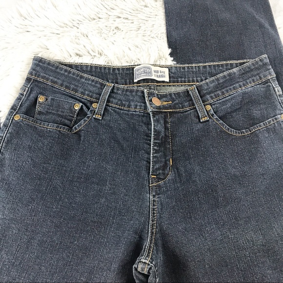 Levi’s Mid Rise Straight Leg Dark Wash Jeans EUC - Picture 4 of 8